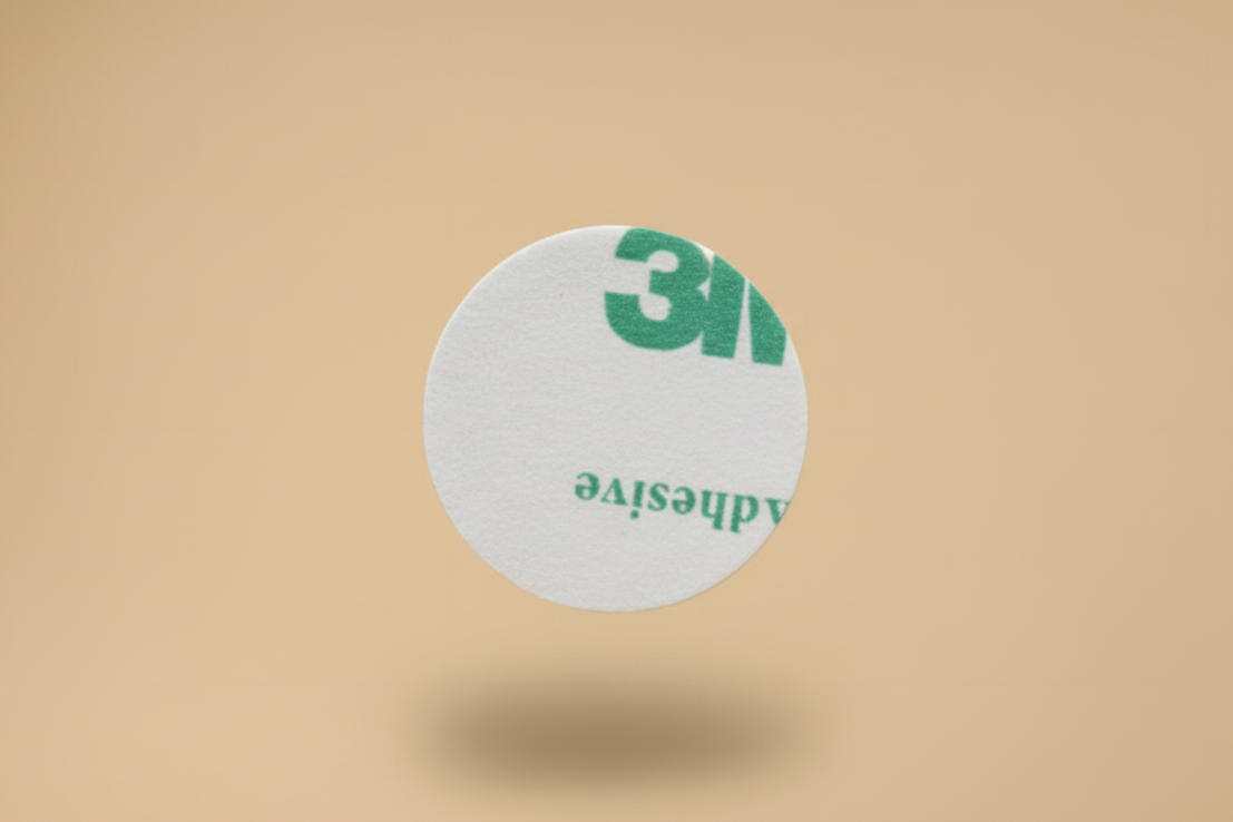 RFID tag adhesive side